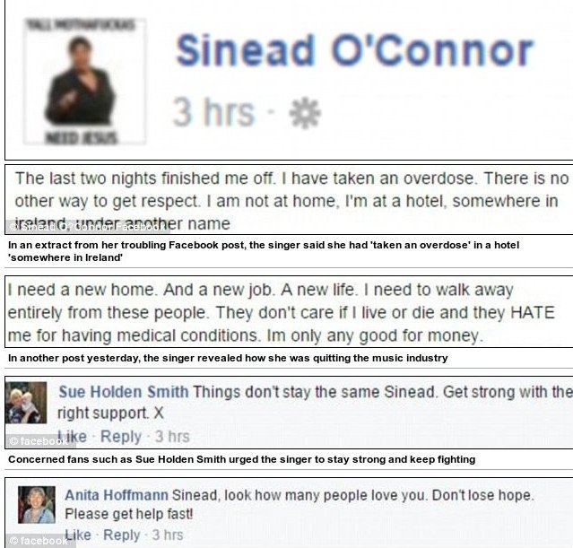 Η Σινίντ Ο Κόννορ, αποπειράθηκε να αυτοκτονήσει – Την έσωσε η Αστυνομία [εικόνες] | iefimerida.gr 0