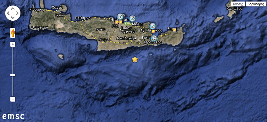 Νέος σεισμός 4,5 ρίχτερ στην Κρήτη | iefimerida.gr 1