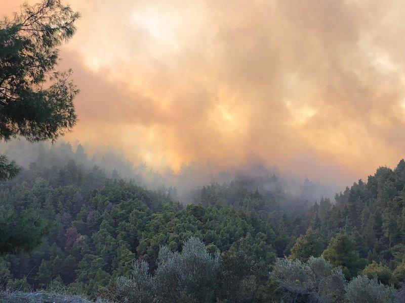Η κυκλοφορία έχει αποκλειστεί η κυκλοφορία των οχημάτων στην Επαρχιακή Οδό Βουρβουρού – Συκιάς