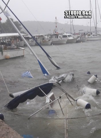 Η Πελοπόννησος μετράει τις πληγές της από τον «Ζορμπά» -14 βυθισμένα σκάφη | iefimerida.gr 2