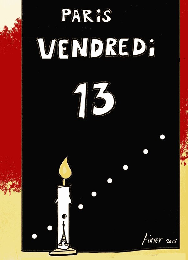 Τα μολύβια «θρηνούν» - Σκιτσογράφοι από όλο τον κόσμο για το μακελειό στο Παρίσι [εικόνες] | iefimerida.gr 1