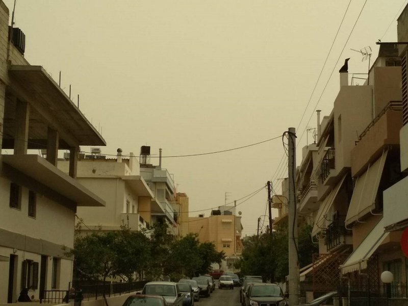 «Ορατότης μηδέν» στα Χανιά -Λόγω αφρικανικής σκόνης [εικόνες] | iefimerida.gr 4