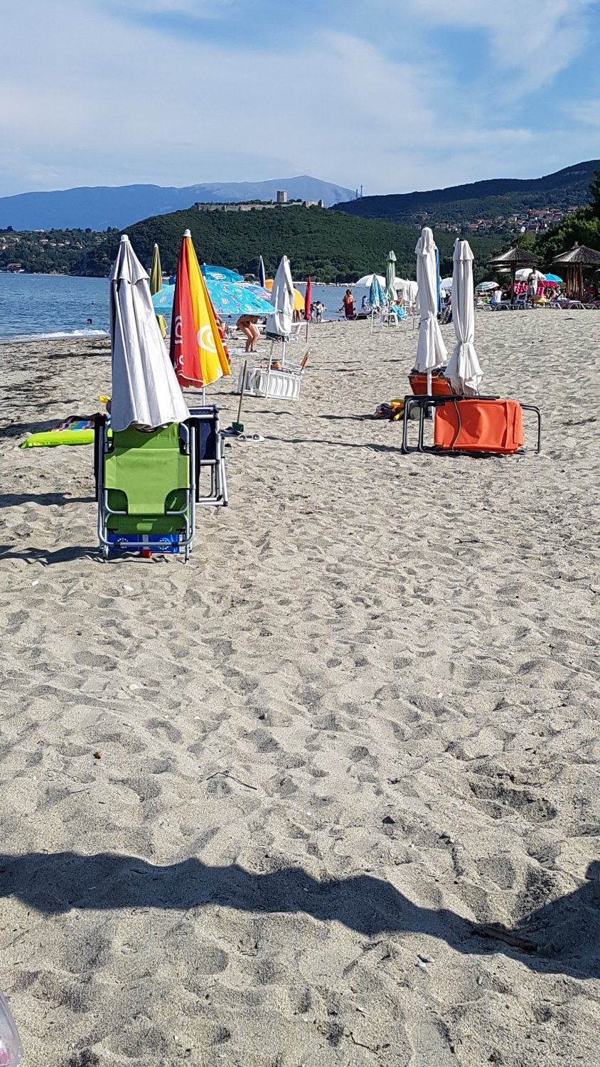 Ελληνική... πατέντα στην Σκοτίνα Πιερίας: Παραθεριστές «πιάνουν» θέσεις στην παραλία κλειδώνοντας ομπρέλες [εικόνες] | iefimerida.gr 1