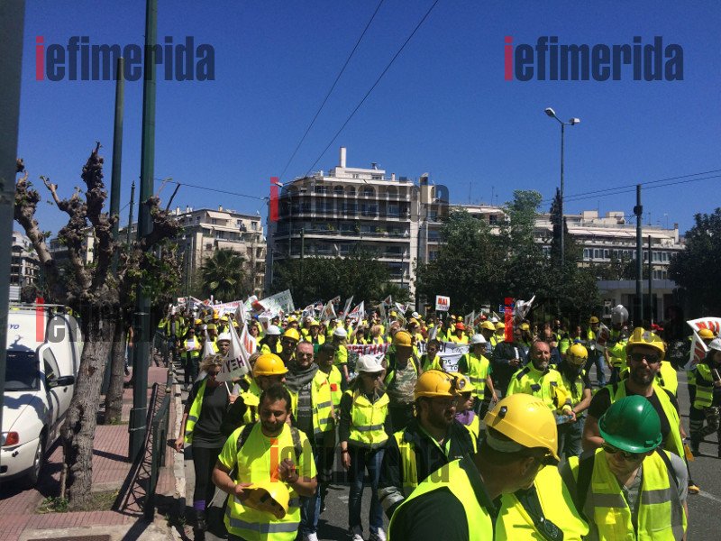 Από τις Σκουριές στην Αθήνα - Πορεία και συγκέντρωση στη Βουλή από 5.000 μεταλλωρύχους [εικόνες&βίντεο] | iefimerida.gr 1