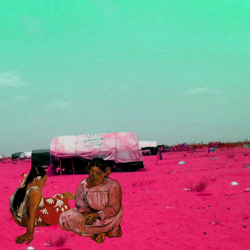 Εργα του Ματίς, του Κλιμτ, του Γκογκέν πάνω στα χαλάσματα της Δαμασκού στη Συρία [εικόνα] | iefimerida.gr 1