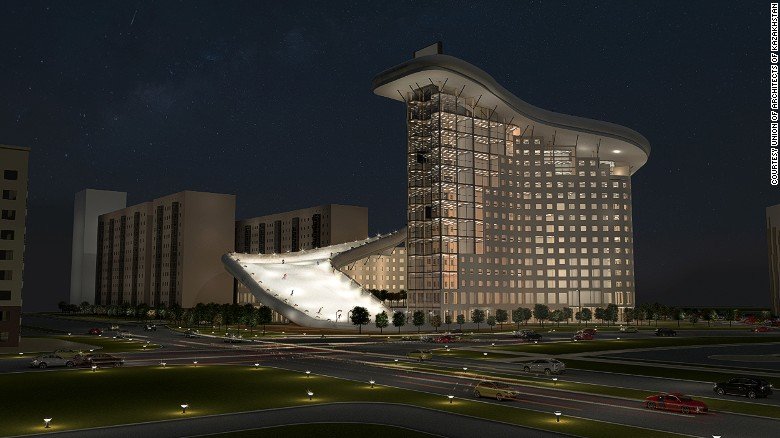 Κατεβείτε την πλαγιά... από την οροφή ενός κτιρίου [εικόνες] | iefimerida.gr 2