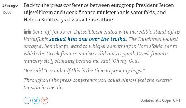 Δραματική περιγραφή της ανταποκρίτριας του Guardian στην Αθήνα: Τι είπαν στο υπουργείο Οικονομικών όταν έφυγε ο Ντάισελμπλουμ [εικόνα] | iefimerida.gr 0