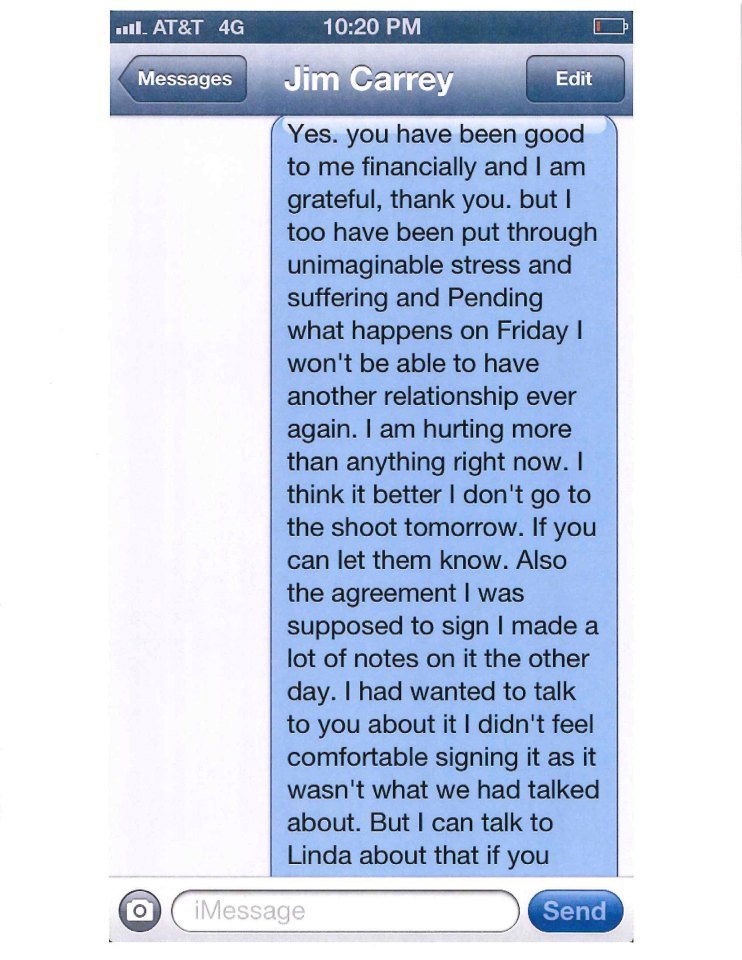 Τα sms που οδήγησαν τη σύντροφο του Τζιμ Κάρεϊ στην αυτοκτονία -Τι της έγραφε ο ηθοποιός [εικόνες] | iefimerida.gr 3