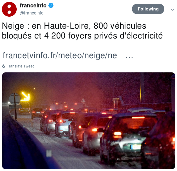 Σφοδρές χιονοπτώσεις σαρώνουν τη Γαλλία: Στους 40 πόντους το χιόνι -Χωρίς ρεύμα, χάος στους δρόμους [βίντεο]  | iefimerida.gr 1