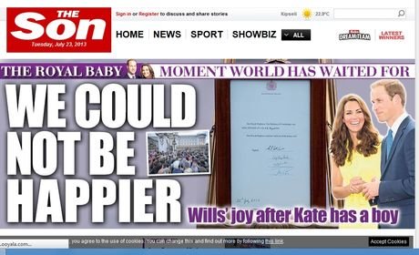 Πρωτοφανές: Κορυφαία αγγλική εφημερίδα άλλαξε για μια μέρα το όνομά της, προς τιμήν του πριγκιπικού γιού [εικόνα] | iefimerida.gr 0
