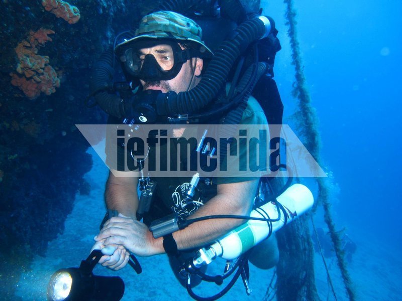 Ο Μάκης Σωτηρόπουλος εν ώρα δράσης