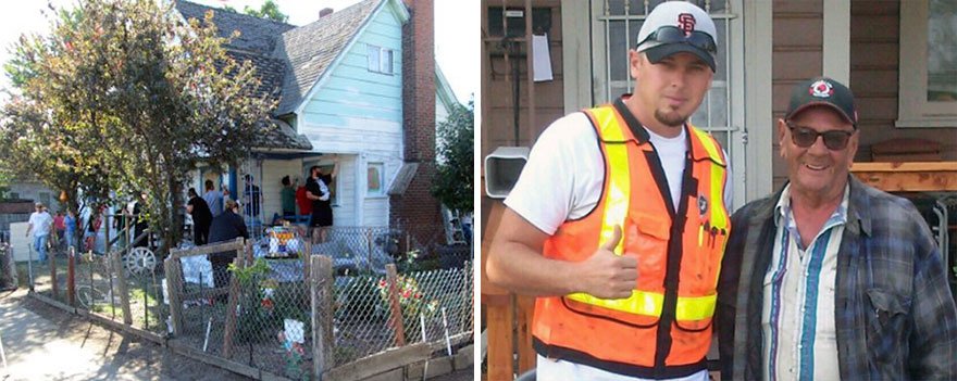 Ο καλός Σαμαρείτης -Μάζεψε δεκάδες εθελοντές και έβαψε σπίτι ηλικιωμένου που τον κορόιδευαν παιδιά [εικόνες]  | iefimerida.gr 1