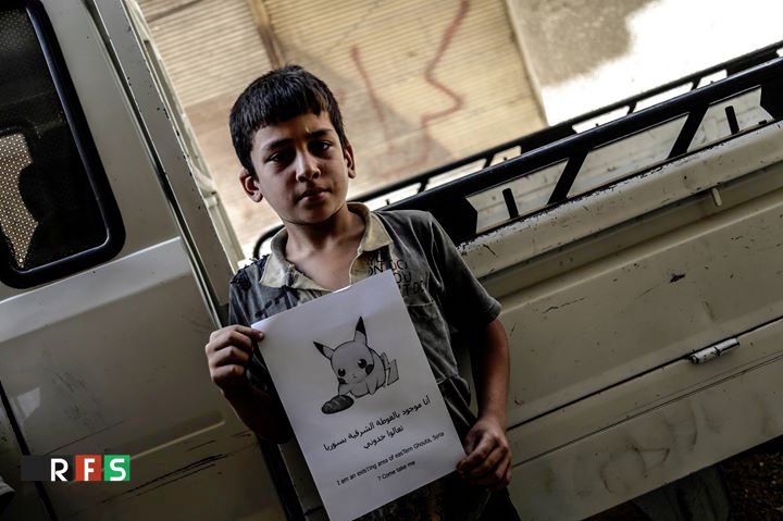 «Ελα να με σώσεις» -Παιδιά από τη Συρία ποζάρουν με χαρακτήρες του Pokemon [εικόνες] | iefimerida.gr 0