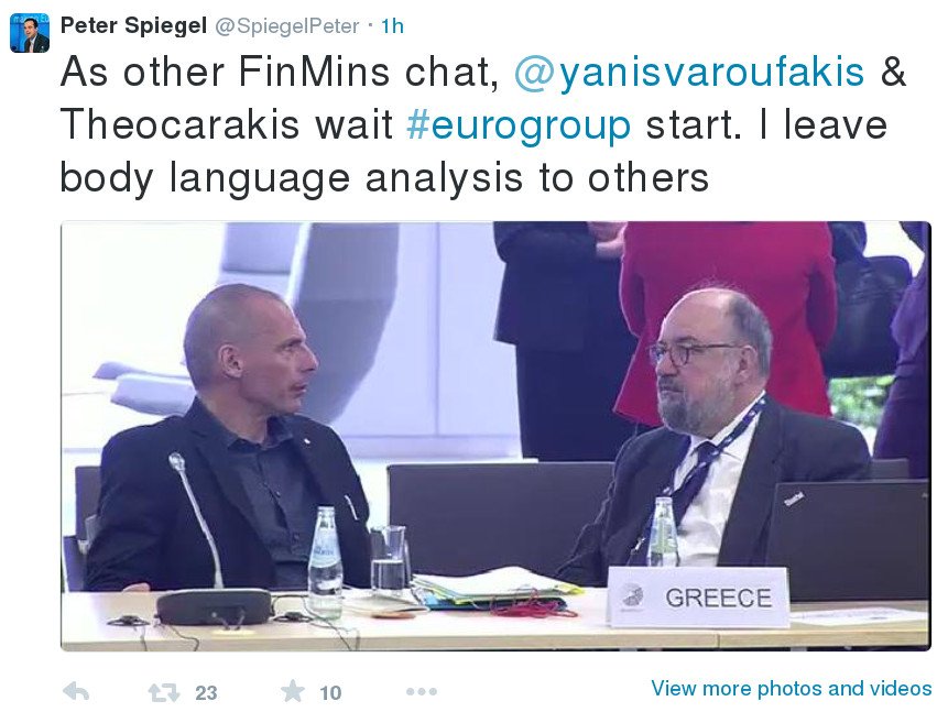 Πίτερ Σπίγκελ: Ο Βαρουφάκης στο Eurogroup -Τι λέει η γλώσσα του σώματος [εικόνα] | iefimerida.gr 0
