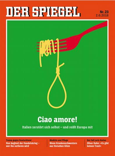 Μια θηλιά από σπαγγέτι -Το εξώφυλλο του Spiegel για την Ιταλία που «αυτοκαταστρέφεται» | iefimerida.gr 0