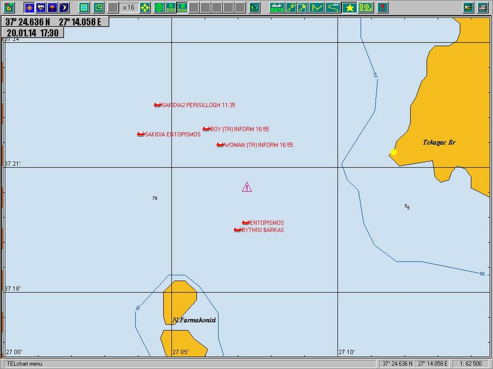 Υπουργείο Ναυτιλίας: Το λιμενικό ρυμουλκούσε το σκάφος των μεταναστών προς το Φαρμακονήσι -Φαίνεται στο χάρτη [εικόνα] | iefimerida.gr 0