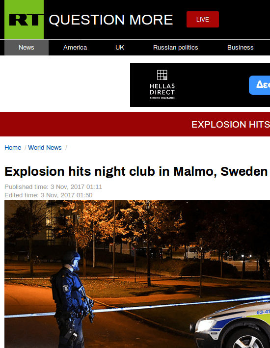 Σουηδία: Eκρηξη σε κλαμπ στο Μάλμε | iefimerida.gr 0