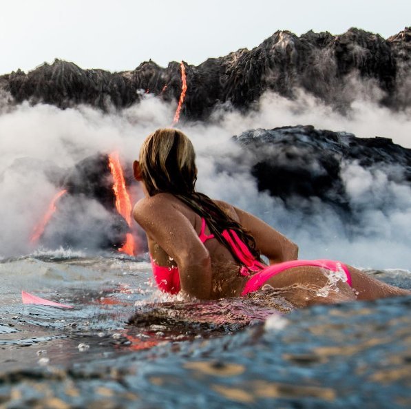 Ο θηλυκός Ιντιάνα Τζόουνς: Εκανε σερφ γύρω από ένα ηφαίστειο [εικόνες & βίντεο] | iefimerida.gr 0