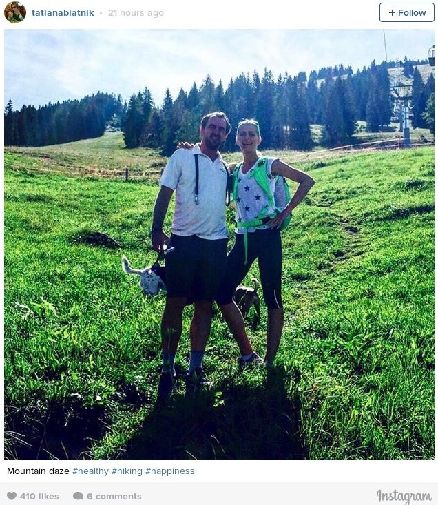 Τατιάνα Μπλάτνικ: Γενέθλια με πεζοπορία [εικόνες]  | iefimerida.gr 0