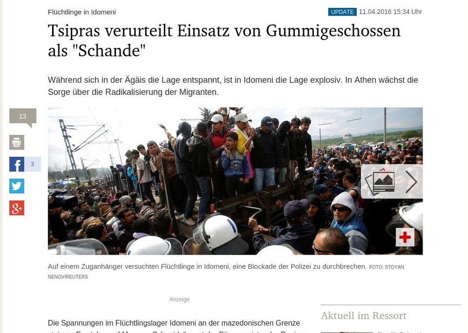 Tagesspiegel: Η Αθήνα φοβάται ριζοσπαστικοποίηση των προσφύγων -Είναι οργισμένοι και απογοητευμένοι | iefimerida.gr 0