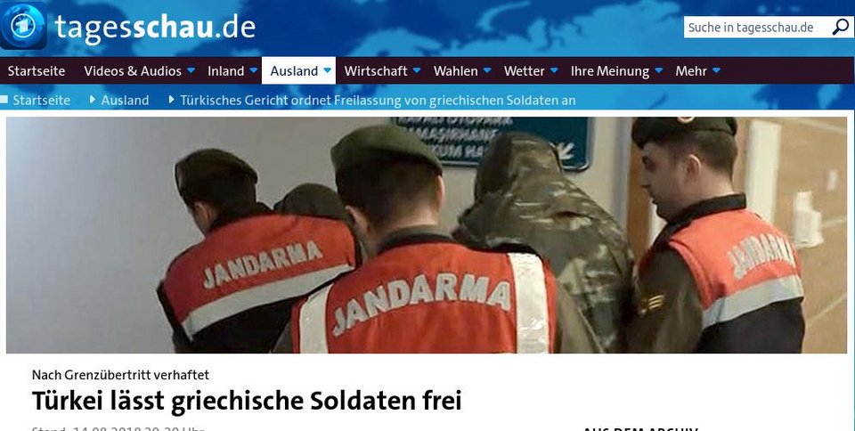 Διεθνή ΜΜΕ: «Η απελευθέρωση των δύο Ελλήνων ίσως εκληφθεί ως χειρονομία καλής θέλησης του Ερντογάν προς την Ευρώπη» | iefimerida.gr 5