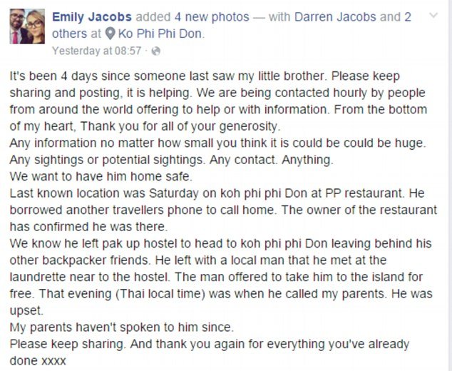 Βρετανός εξαφανίστηκε μυστηριωδώς στην Ταϊλάνδη -Το τηλεφώνημα που συγκλόνισε την οικογένειά του [εικόνες] | iefimerida.gr 2