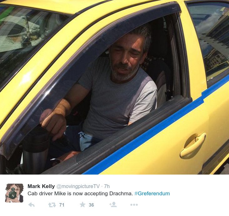 Ο ταξιτζής στην Αθήνα που άρχισε να δέχεται δραχμές [εικόνες] | iefimerida.gr 0