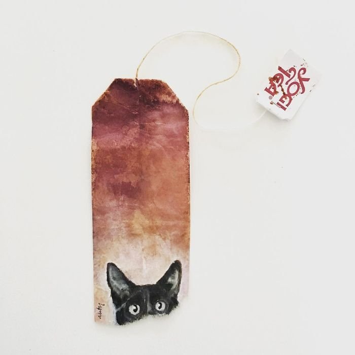 Εργα τέχνης σε χρησιμοποιημένα φακελάκια τσαγιού! [εικόνες] | iefimerida.gr 5