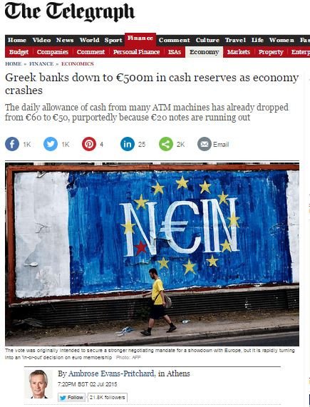 Telegraph: Στις τράπεζες υπάρχουν ακόμη 500 εκατ. ευρώ σε ρευστό | iefimerida.gr 0