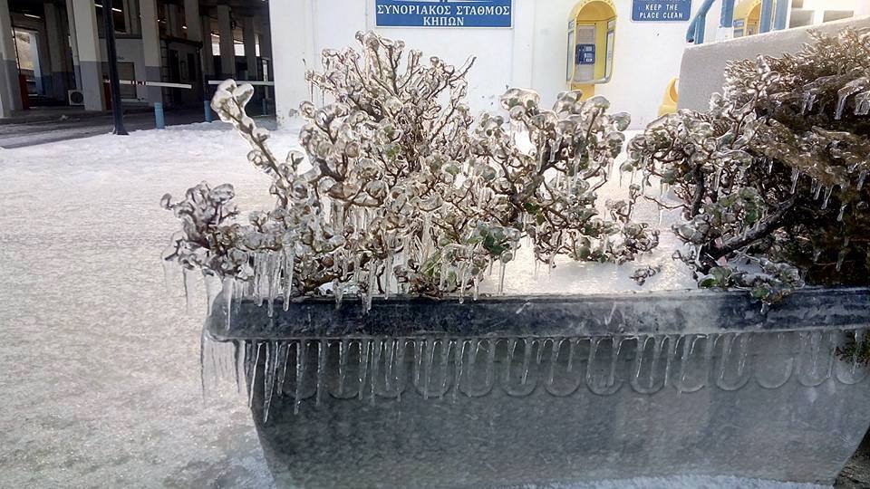 Πάγωσαν τα... πάντα - Εντυπωσιακές εικόνες από το Τελωνείο Κήπων στον Εβρο | iefimerida.gr 0