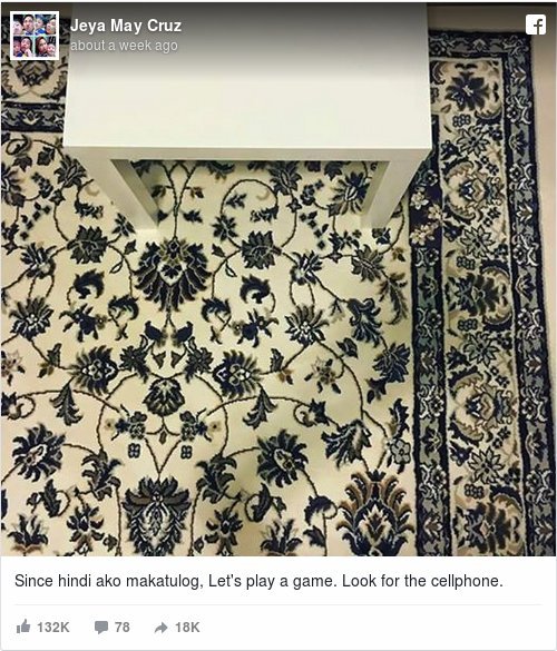 Μπορείτε να βρείτε το κινητό πάνω στο χαλί; -Ο γρίφος που έχει προκαλέσει ίλιγγο στο Διαδίκτυο [εικόνα] | iefimerida.gr 0