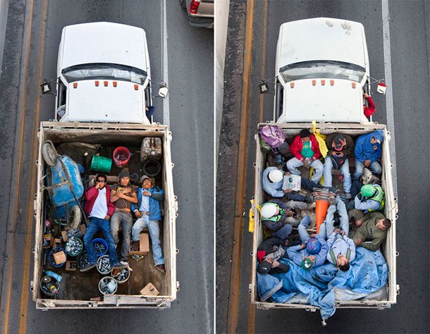 Carpooling: Η αθέατη φτώχεια στο Μεξικό -Ετσι πάνε στη δουλειά τους οι εργάτες [εικόνες]  | iefimerida.gr 0