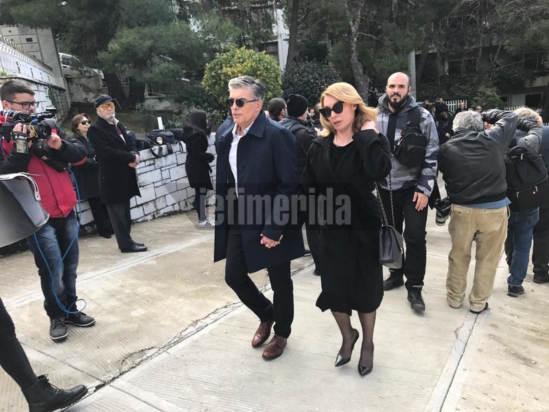 Ο Νίκος Ευαγγελάτος με την Τατιάνα Στεφανίδου