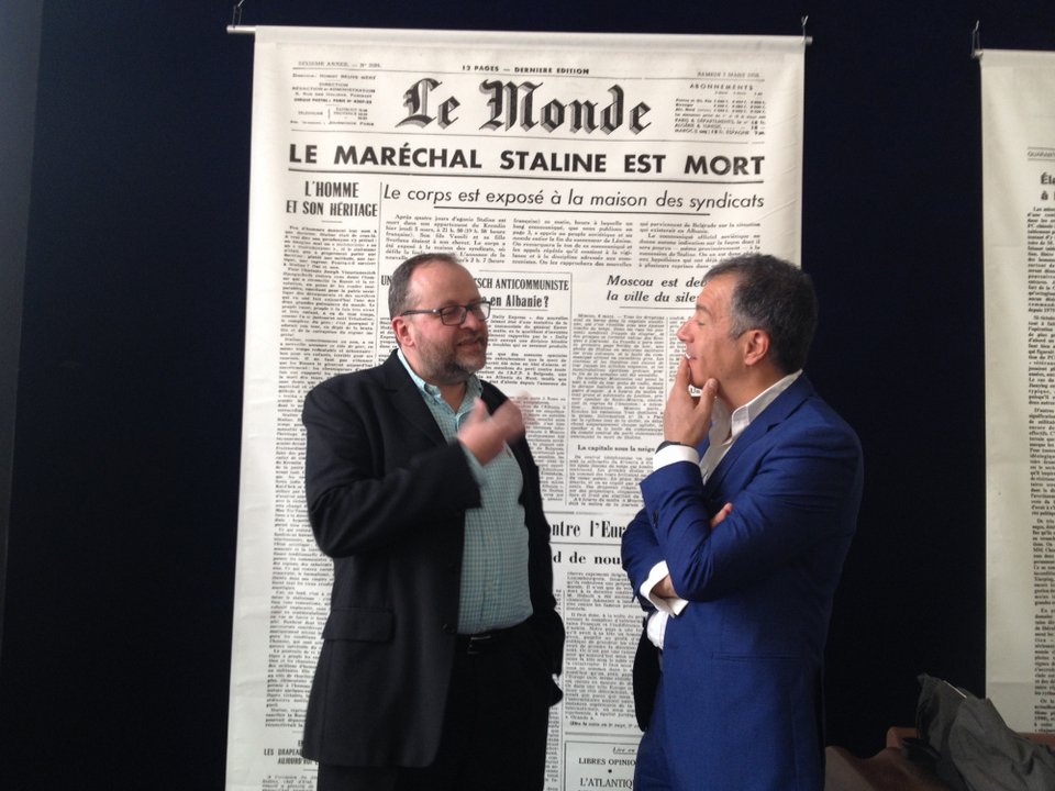 Στα γραφεία της γαλλικής εφημερίδας Monde ο Σταύρος Θεοδωράκης [εικόνες] | iefimerida.gr 1