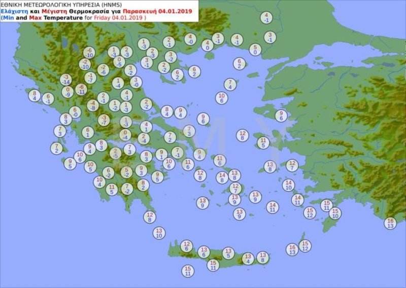 Κακοκαιρία «Σοφία»: Τσουχτερό κρύο μέχρι Τρίτη, πού θα φτάσει -16 η θερμοκρασία [χάρτες] | iefimerida.gr 0