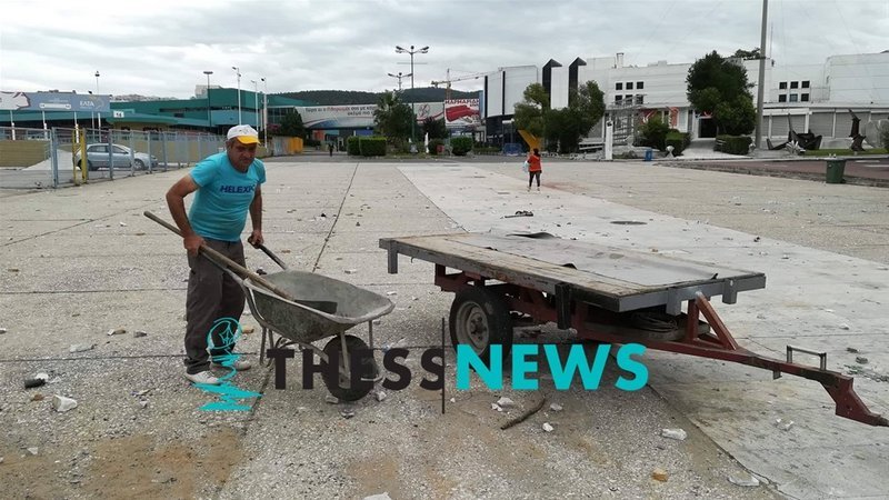 Θεσσαλονίκη: Βομβαρδισμένο τοπίο η ΔΕΘ μετά τα χθεσινά επεισόδια [εικόνες] | iefimerida.gr 4