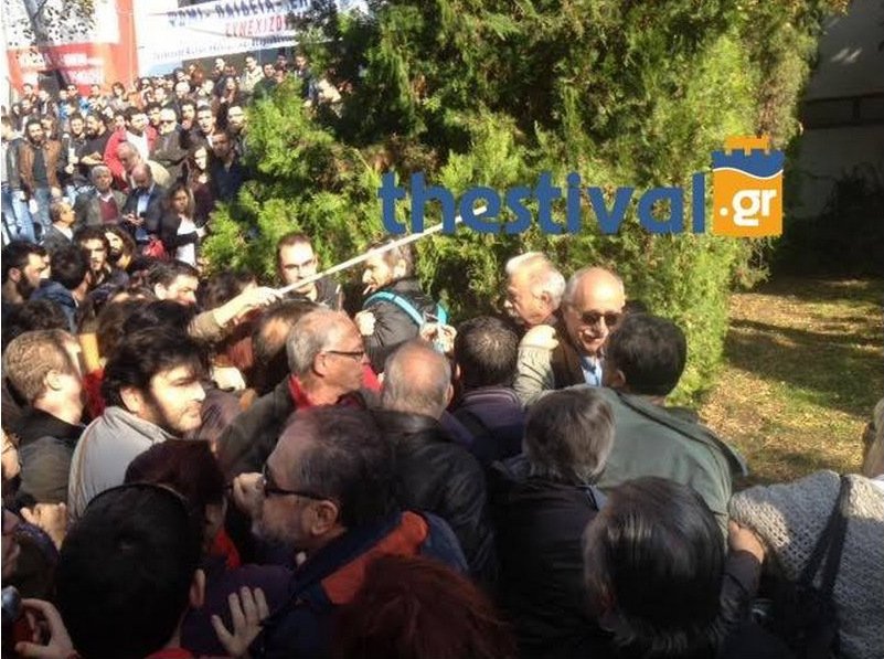 Ενταση στην Πολυτεχνική σχολή του ΑΠΘ [εικόνες & βίντεο] | iefimerida.gr 0