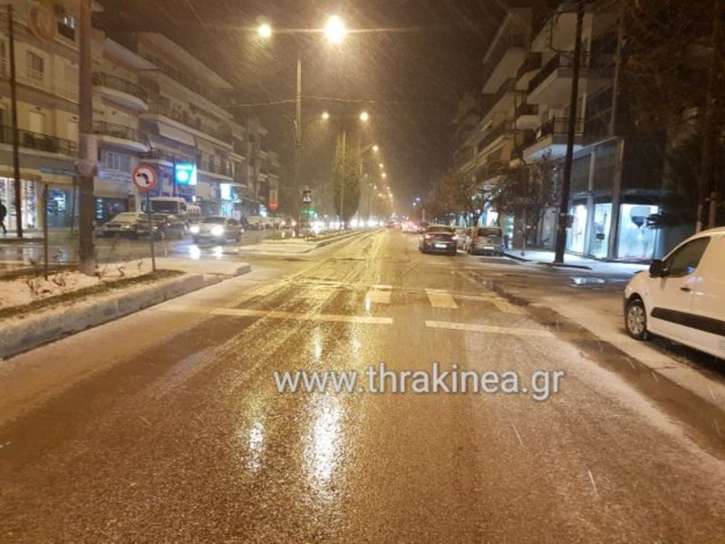 Χιονίζει στον Εβρο