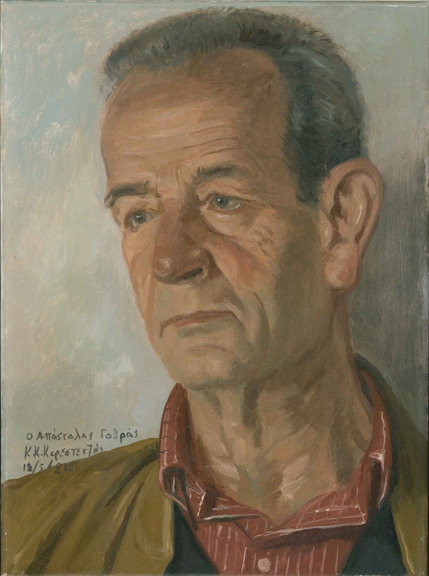 Στην αναδρομική έκθεση του Κωνσταντίνου Κερεστετζή, ποζάρεις επί τόπου στον ζωγράφο [εικόνες]   | iefimerida.gr 5