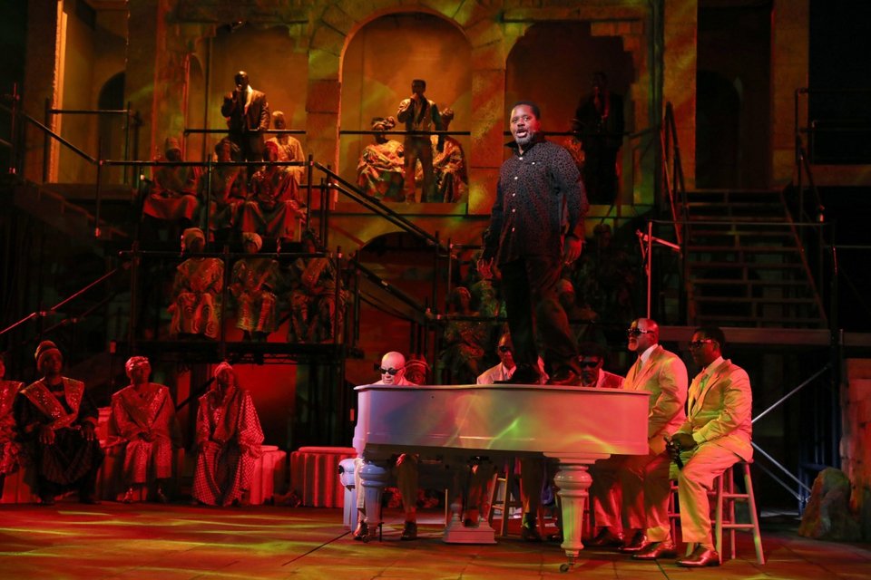 Λιμπρέτο, Πρωτότυποι Στίχοι, Σκηνοθεσία: Lee Breuer Πρωτότυπη Μουσική, Προσαρμοσμένοι Στίχοι, Μουσική Διεύθυνση: Bob Telson Παραγωγή: Sharon Levy/Dovetail Productions, Inc. Συνεργάτης παραγωγός: Mabou Mines Ερμηνευτές: Rev. Dr. Earl F. Miller, The Blind Boys of Alabama, The Legendary Soul Stirrers: Willie Rogers, Ben Odom, Gene Stewart, Wren T. Brown, Greta Oglesby, Shari Addison, J.D. Steele, Tina Fabrique, Jeff Young, Sam Butler Jr., Jay Caldwell, Kevin Davis, Carolyn Johnson-White, Josie Johnson