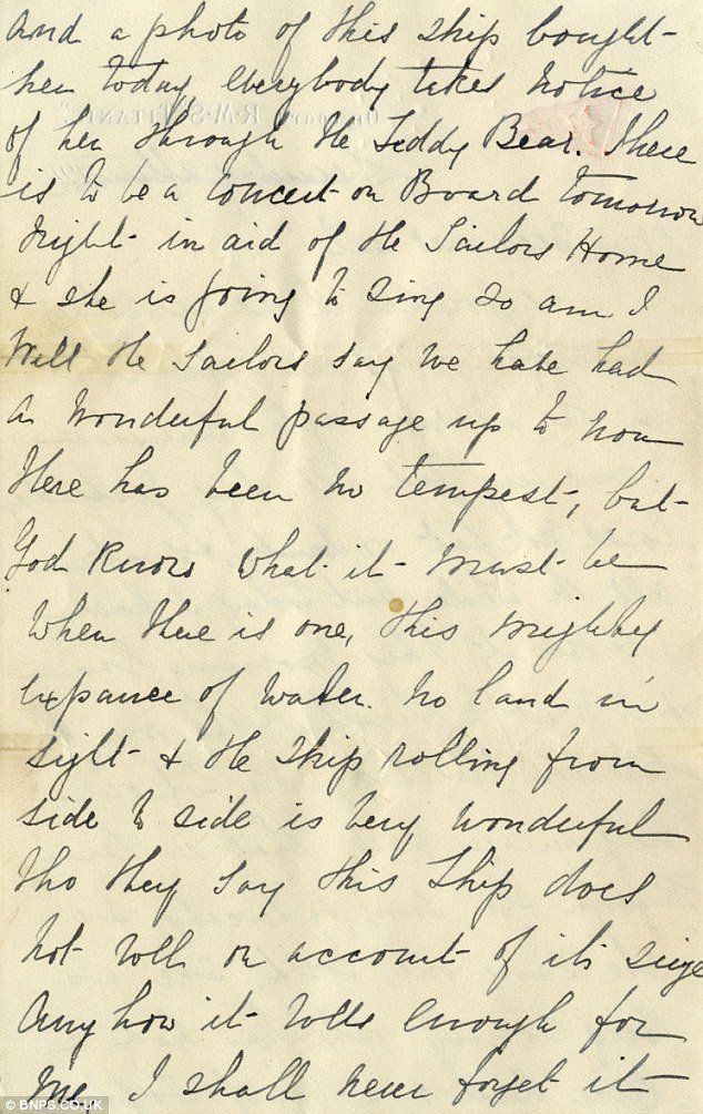 Σε δημοπρασία η τελευταία επιστολή που γράφτηκε στον Τιτανικό -Ενα γράμμα που δεν έφτασε ποτέ [εικόνες] | iefimerida.gr 2