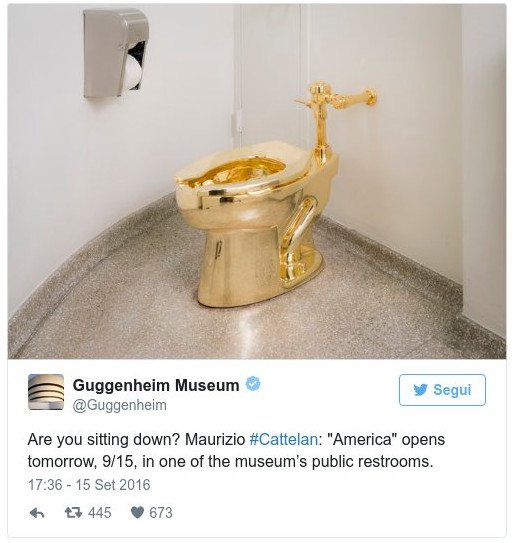 Toυαλέτα 18 καρατίων προσβάσιμη για χρήση στο Μουσείο Γκούγκενχαϊμ [εικόνες] | iefimerida.gr 2