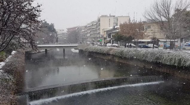Χιόνια στα Τρίκαλα