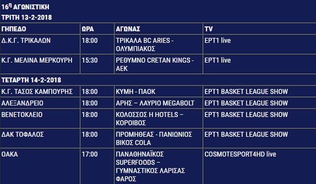 Stoiximan Basket League: Τη Δευτέρα 29 Ιανουαρίου το ντέρμπι Παναθηναϊκός-Ολυμπιακός | iefimerida.gr 2