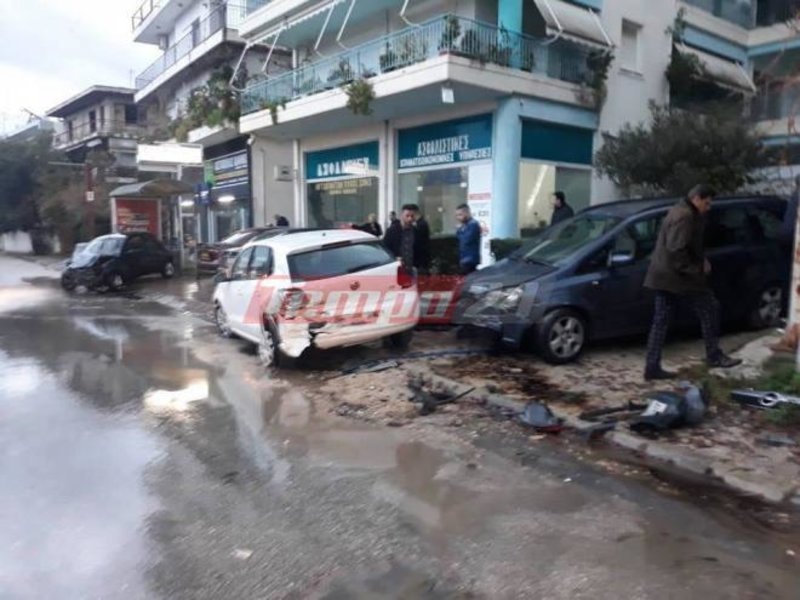 Το σημείο όπου έγινε το τροχαίο ατύχημα / Φωτογραφία: Tempo24News