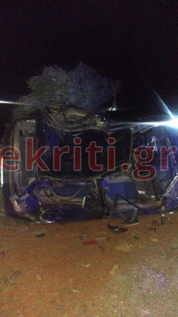 Κρήτη: Αυτό είναι το αυτοκίνητο που ανατράπηκε -Σε σοβαρή κατάσταση οι δύο τραυματίες [εικόνες] | iefimerida.gr 0