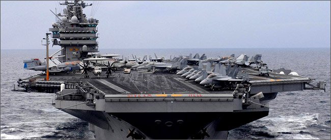 Οι ΗΠΑ ρίχνουν ένα «σούπερ αεροπλανοφόρο» στη μάχη κατά του ISIS -Εως 90 μαχητικά πάνω του [εικόνες & βίντεο] | iefimerida.gr 0