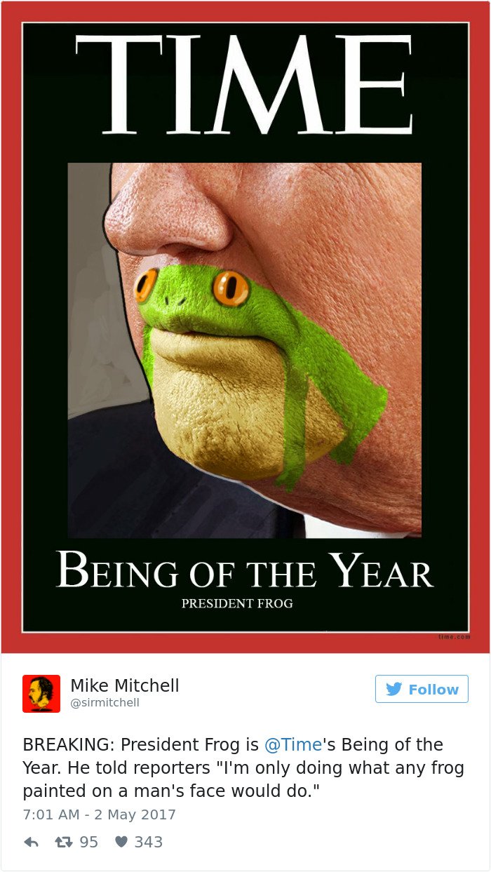 Viral -Παρατήρησαν ότι το πηγούνι του Τραμπ μοιάζει με βάτραχο και κλαίει το Ιντερνετ [εικόνες] | iefimerida.gr 2