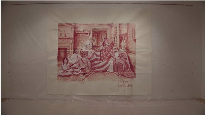 50 άνθρωποι έδωσαν αίμα για να ζωγραφίσουν μία τοιχογραφία κατά του Τραμπ [εικόνες]  | iefimerida.gr 1