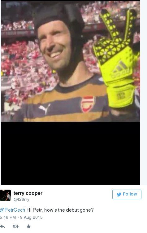 To twitter «γλέντησε» τον Τσεχ για την γκάφα στο ντεμπούτο του με την Αρσεναλ [εικόνες] | iefimerida.gr 1